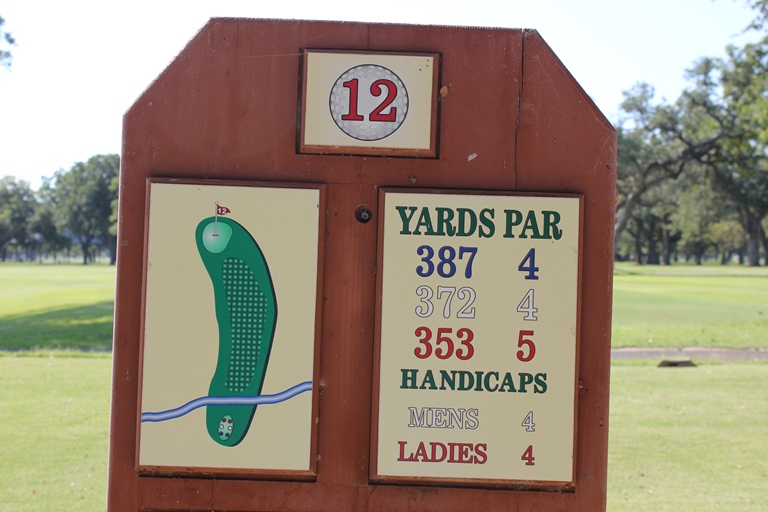 Hole 12 Sign